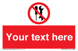 PM7723: Custom prohibition not to be serviced by users