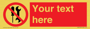 PM7723: Custom prohibition not to be serviced by users