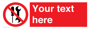 PM7723: Custom prohibition not to be serviced by users