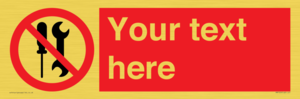 PM7723: Custom prohibition not to be serviced by users
