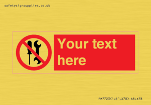 PM7723: Custom prohibition not to be serviced by users