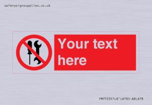 PM7723: Custom prohibition not to be serviced by users