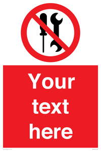 PM7723: Custom prohibition not to be serviced by users