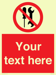 PM7723: Custom prohibition not to be serviced by users