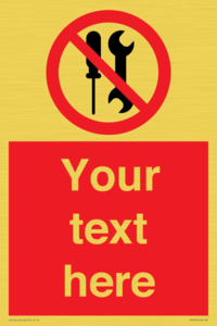 PM7723: Custom prohibition not to be serviced by users
