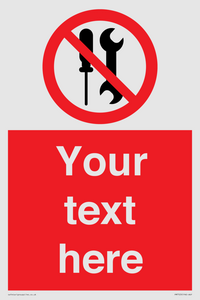 PM7723: Custom prohibition not to be serviced by users