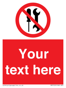 PM7723: Custom prohibition not to be serviced by users