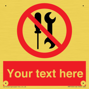 PM7723: Custom prohibition not to be serviced by users