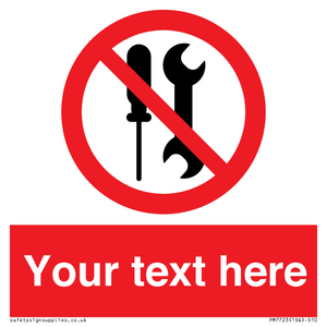 PM7723: Custom prohibition not to be serviced by users