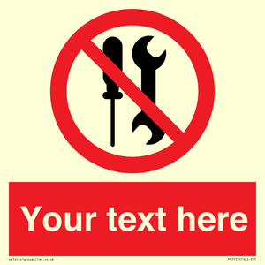 PM7723: Custom prohibition not to be serviced by users