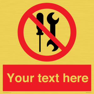 PM7723: Custom prohibition not to be serviced by users