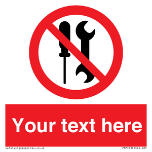 PM7723: Custom prohibition not to be serviced by users