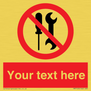 PM7723: Custom prohibition not to be serviced by users