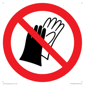 PP11290: P028 Prohibition: Do not wear gloves