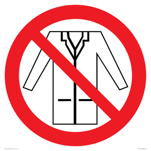 No Lab PP11772: P919 Prohibition: No lab coats – Viking Signs