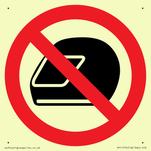 PP11774: P920 Prohibition: No motorcycle helmets