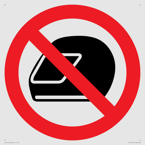 PP11774: P920 Prohibition: No motorcycle helmets