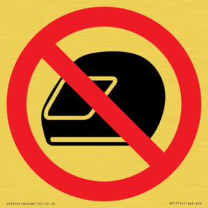 PP11774: P920 Prohibition: No motorcycle helmets
