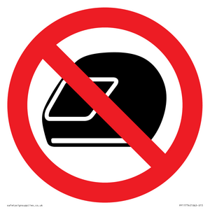 PP11774: P920 Prohibition: No motorcycle helmets