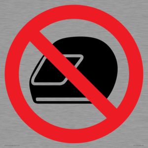 PP11774: P920 Prohibition: No motorcycle helmets