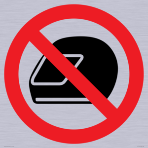 PP11774: P920 Prohibition: No motorcycle helmets