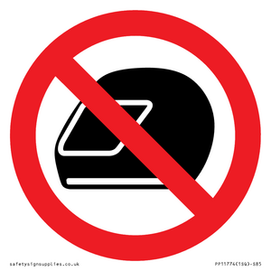PP11774: P920 Prohibition: No motorcycle helmets