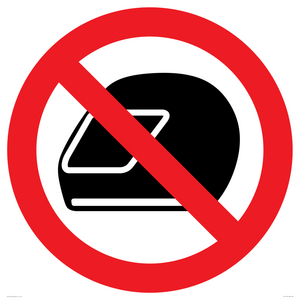 PP11774: P920 Prohibition: No motorcycle helmets