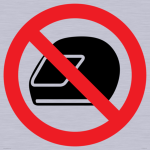 PP11774: P920 Prohibition: No motorcycle helmets