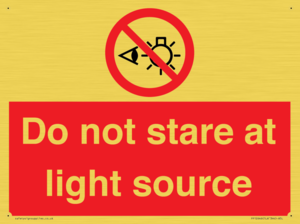 PP12646: Do not stare at light source