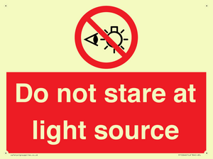 PP12646: Do not stare at light source