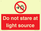 PP12646: Do not stare at light source