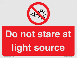 PP12646: Do not stare at light source
