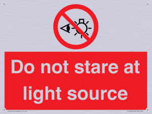 PP12646: Do not stare at light source