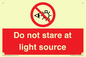 PP12646: Do not stare at light source
