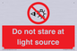 PP12646: Do not stare at light source