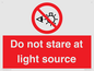 PP12646: Do not stare at light source