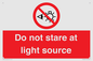 PP12646: Do not stare at light source