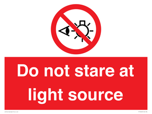 PP12646: Do not stare at light source