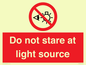 PP12646: Do not stare at light source