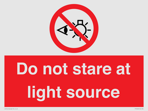 PP12646: Do not stare at light source