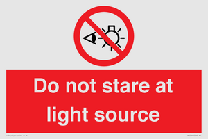 PP12646: Do not stare at light source