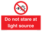 PP12646: Do not stare at light source