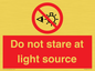 PP12646: Do not stare at light source