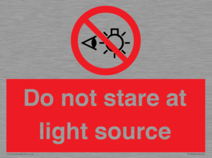 PP12646: Do not stare at light source