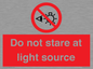 PP12646: Do not stare at light source