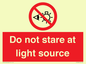 PP12646: Do not stare at light source