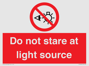 PP12646: Do not stare at light source