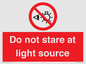 PP12646: Do not stare at light source