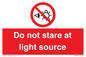 PP12646: Do not stare at light source