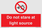 PP12646: Do not stare at light source